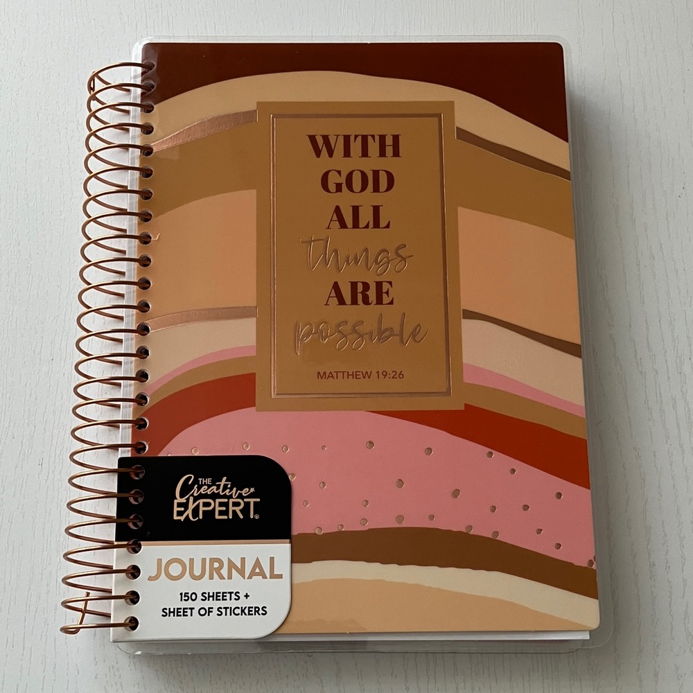 The Creative Expert Journal-With God All Things Are Possible *Matthew 29:26* NWT